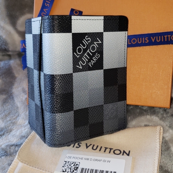 Louis Vuitton Virgil Abloh Pocket Organizer Wallet Damier Graphite Limited Editi - Picture 11 of 17